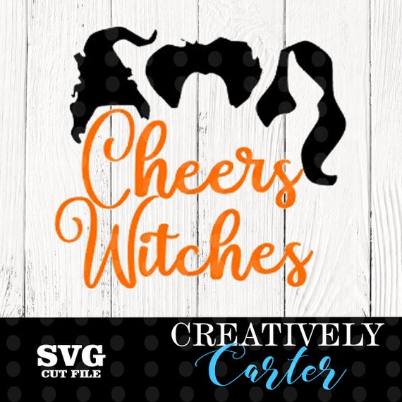 Download Cheers witches svg / Halloween wine glass svg | Etsy