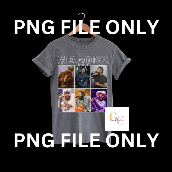 Post Malone PNG | Concert Shirt | PNG File | Digital File | Post Malone