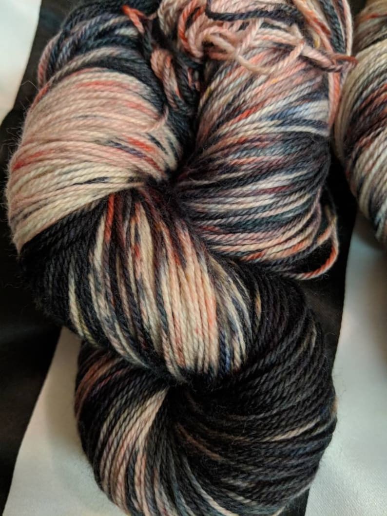 Vampira sock Yarn Hand Dyed custom