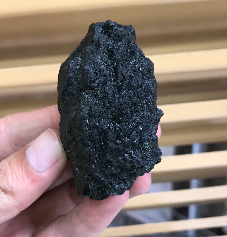 Natural Black Rutile Quartz 89gr From Pakistan 2.6 inch C26