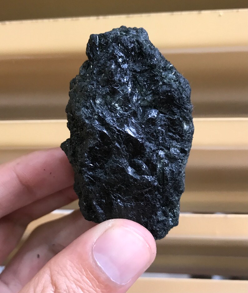 Natural Black Rutile Quartz 89gr From Pakistan 2.6 inch C26