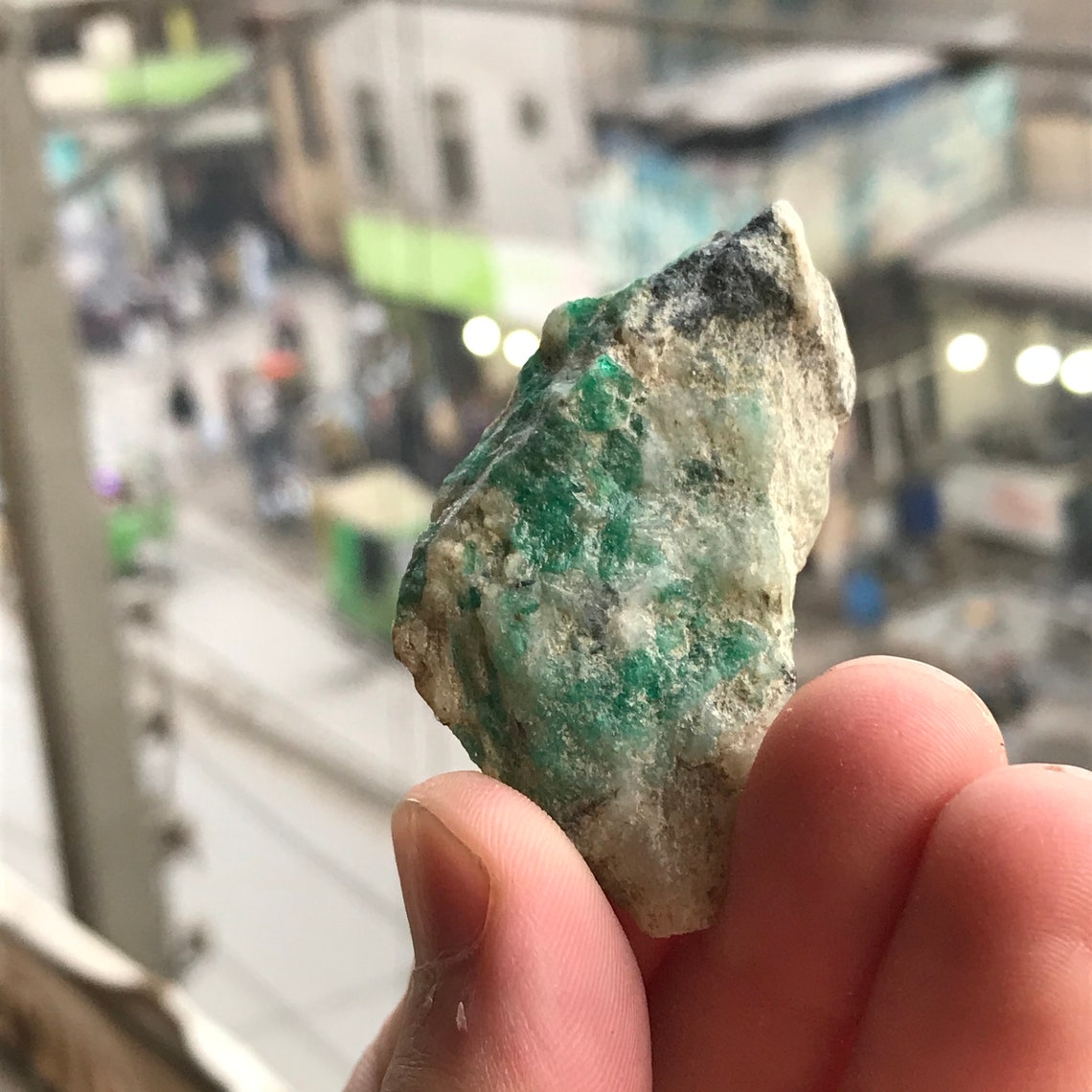 Beautiful Natural Green Emerald Crystals With Matrix Specimen Etsy