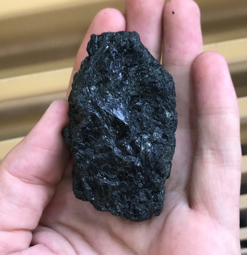 Natural Black Rutile Quartz 89gr From Pakistan 2.6 inch C26