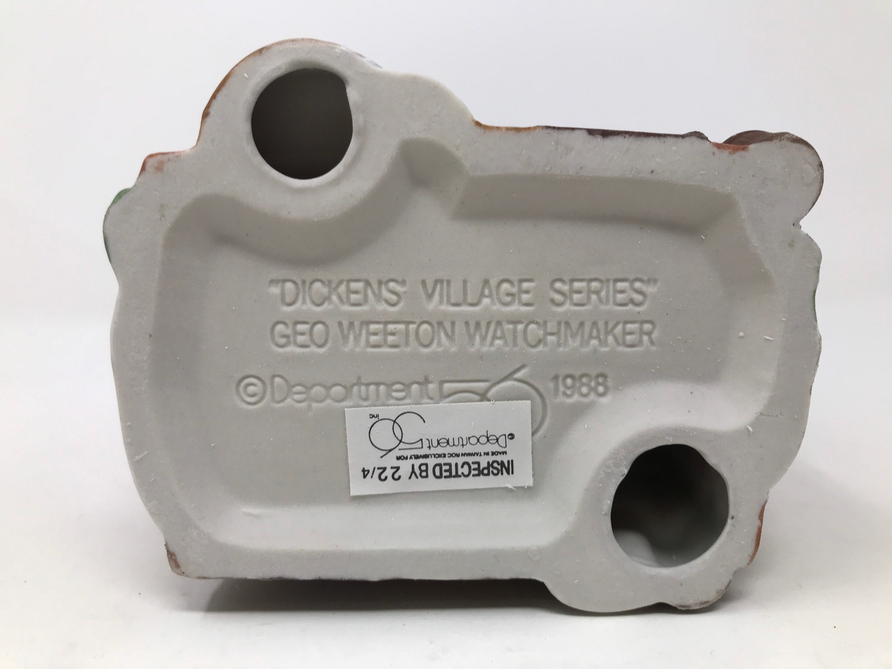 Dept 56 “geo Weeton Watchmaker” Dickens Village Series Heritage