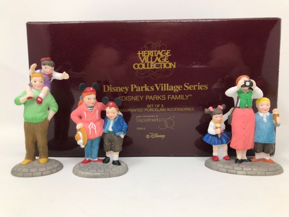 Abt. 56 Disney Parks Dorf Serie Thema Disney Parks Family 3-er Set 