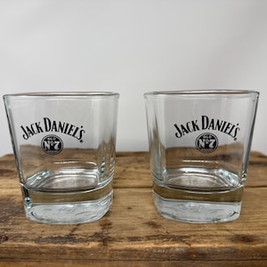 Jack Daniels Old No. 7 Whiskey Glasses, set of 2