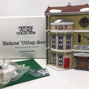 Dept 56 "King's Road Post Office" Dickens Village-serie 58017 Heritage Village-collectie
