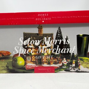 Dept 56 'Seton Morris Spice Merchant'-cadeauset Dickens Village-serie Heritage Village-collectie 48308