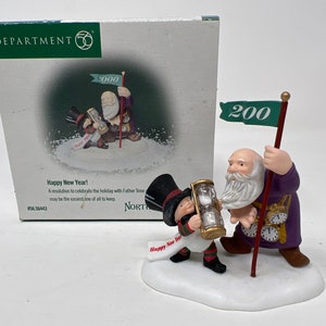 Dept 56 "Gelukkig Nieuwjaar" 2000 Noordpoolserie