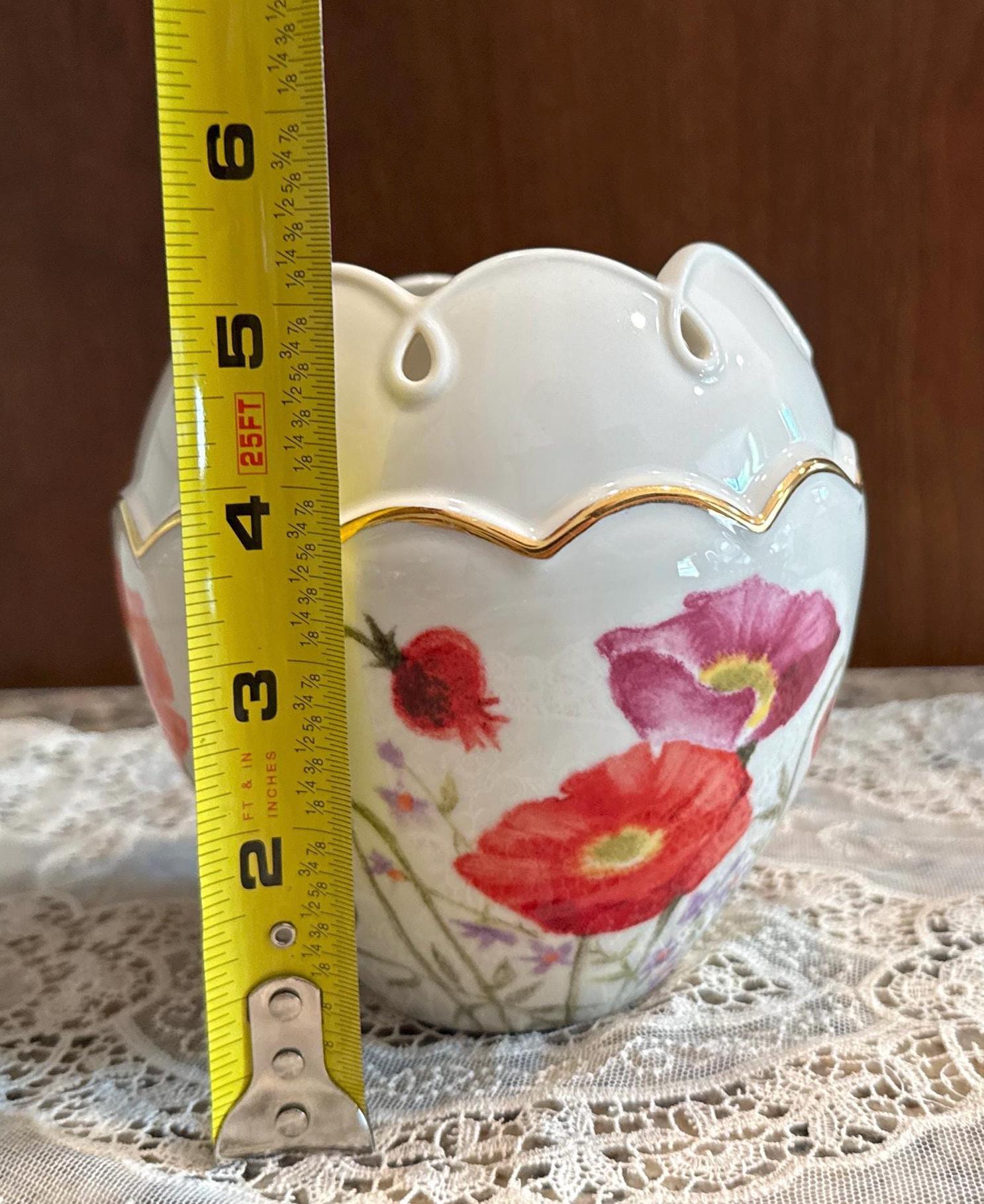 レノックス「ピンクのポピー」花瓶 - Etsy 日本