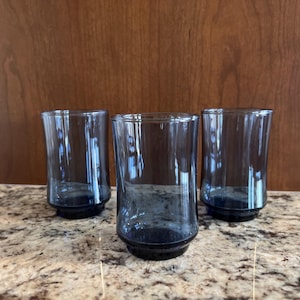 Libbey Bolero Dusky Blue Juice Glasses, Set of 3