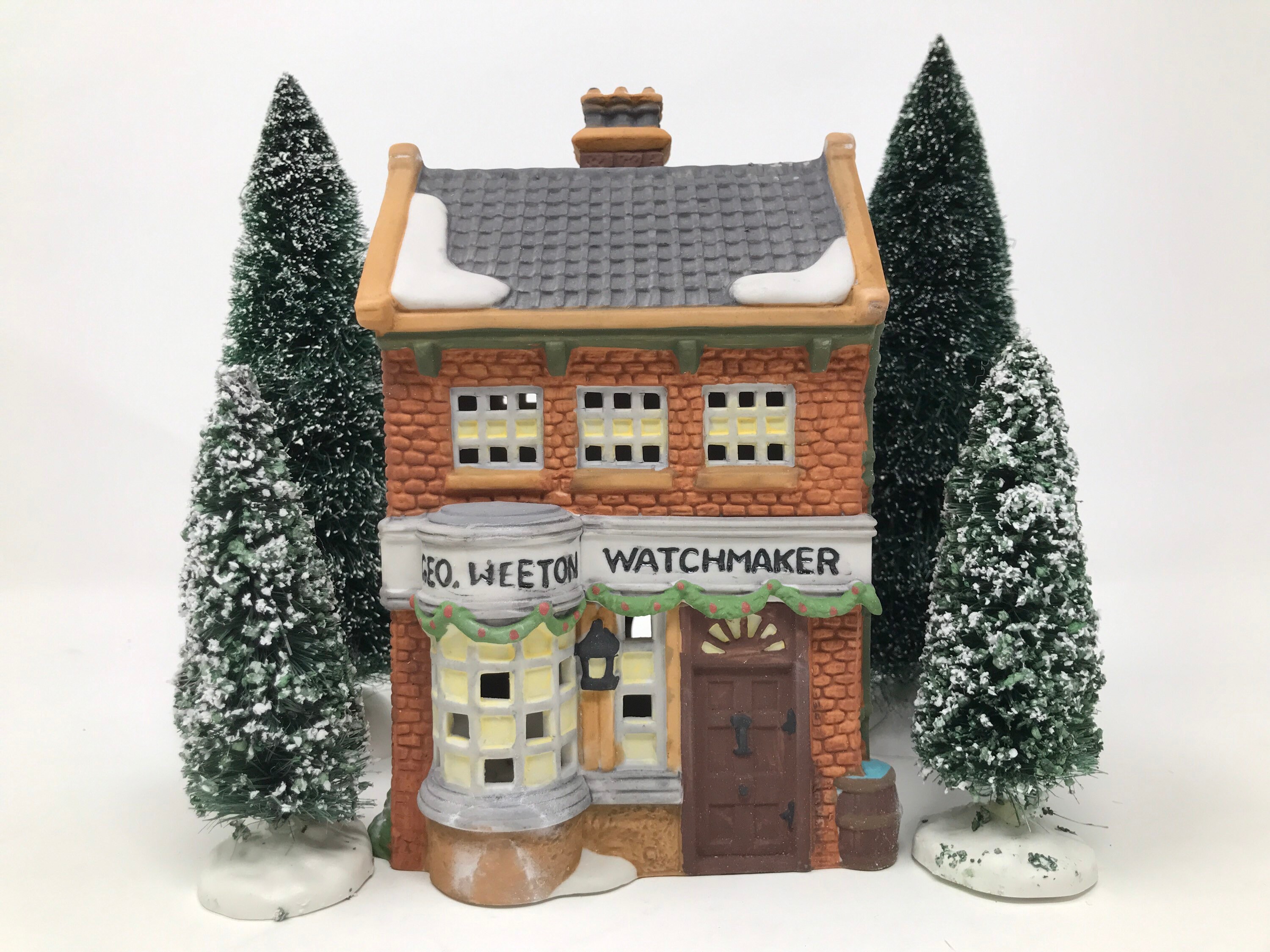 GEO WEETON WATCHMAKER 陶器製建物 Dept 56 “geo Weeton Watchmaker” Dickens Village Series Heritage