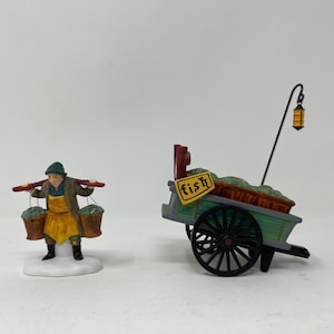 デパートメント 56 チェルシー マーケット フィッシュ モンガー & カート、新品未使用、ヘリテージ ビレッジ コレクション、ディケンズ ビレッジ、58149