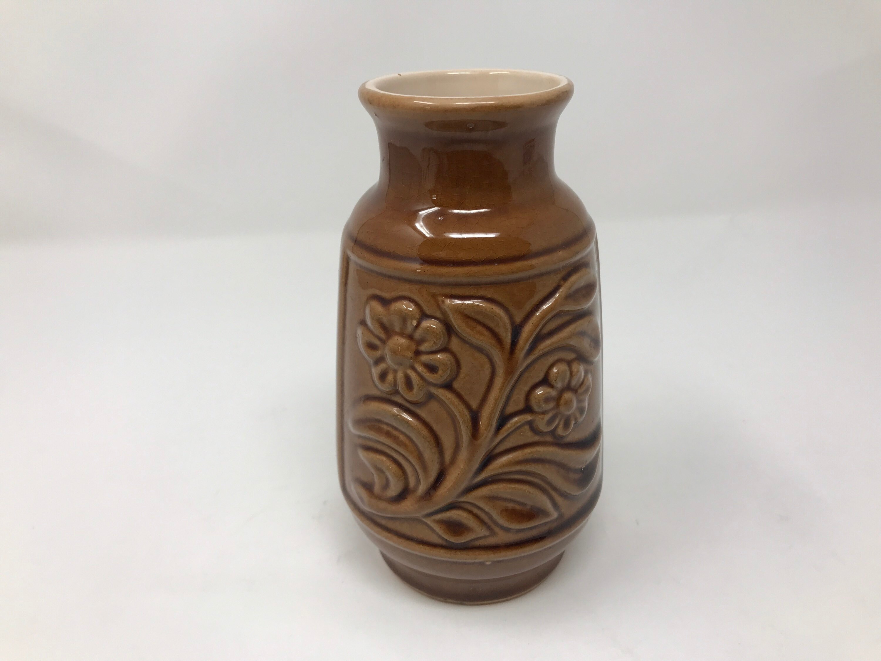 GDR 136-14 花瓶 ブラウン 花付き - Etsy 日本