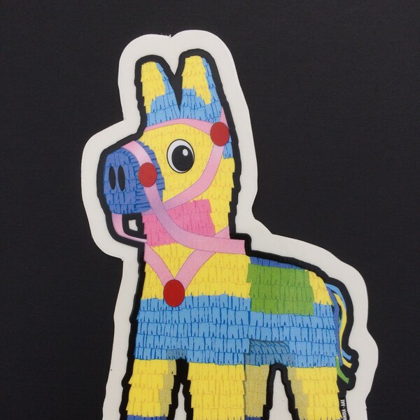 Burro Piñata Vinyl Decal - Screen-Printed