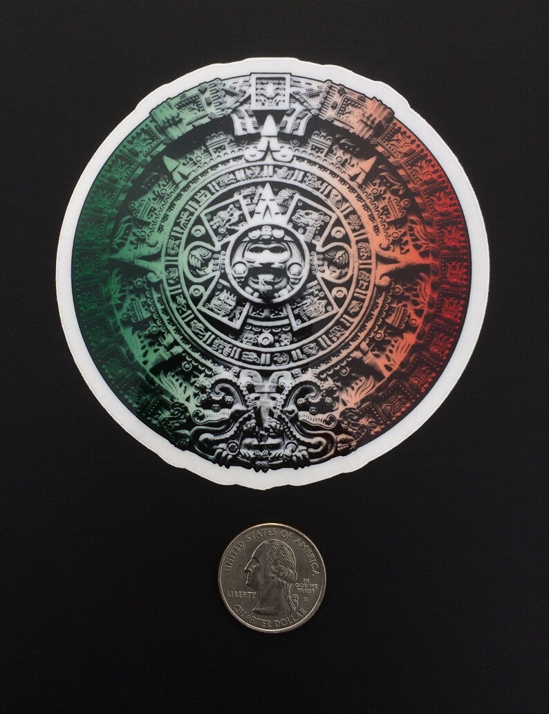 Aztec Calendar Vinyl Decal - Etsy