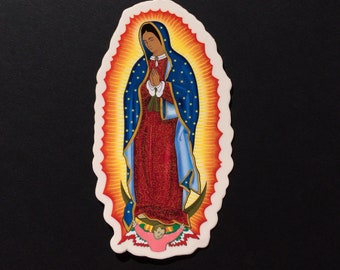 Virgen de Guadalupe Vinyl Decal - Screen-Printed