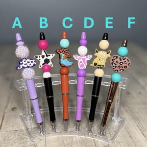 Western Silicone Beaded Ink Pen Funny Saying Gift Cow Print Pen Gift For Mom Gift For Coworker Just Because Gift Rhinestone Pen