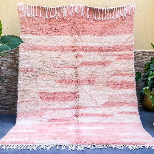 Pink Moroccan Rug Custom Beni Ourain Rug Morrocan Area Rug Etsy