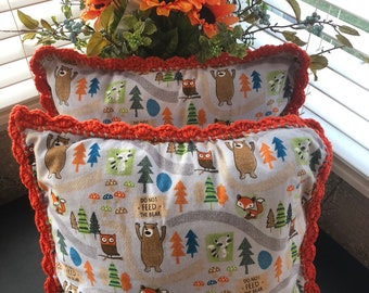 Baby Pillow, kids Pillow,  Pillow, Chunky Pillow,  Crochet Pillow