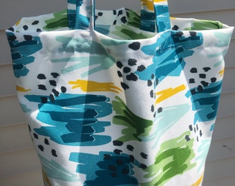 Blue Bag- Green Bag- Beach Bag - Extra Large Family Size Pool Tote