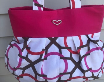 Pink day bag/Cloth bag Handmade Bag