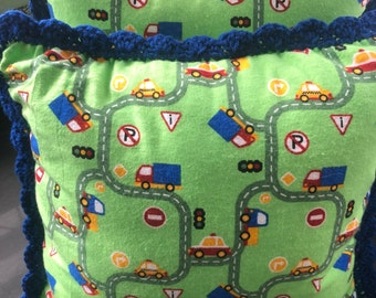 kids Pillow,  Two   16"X 16"  Pillow, Chunky Pillow,  Crochet Pillow, kids Pillow, Throw Pillow, Crochet Pillow, Crochet cushion