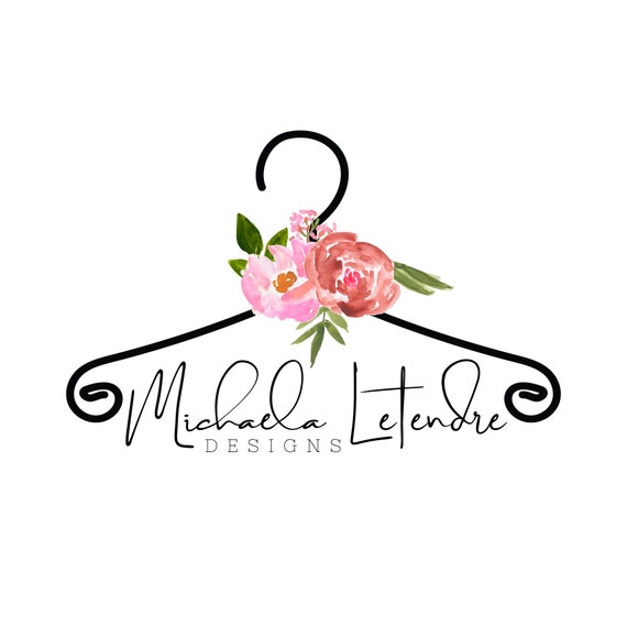 Clothing Boutique Floral Logo Design Customized | Etsy