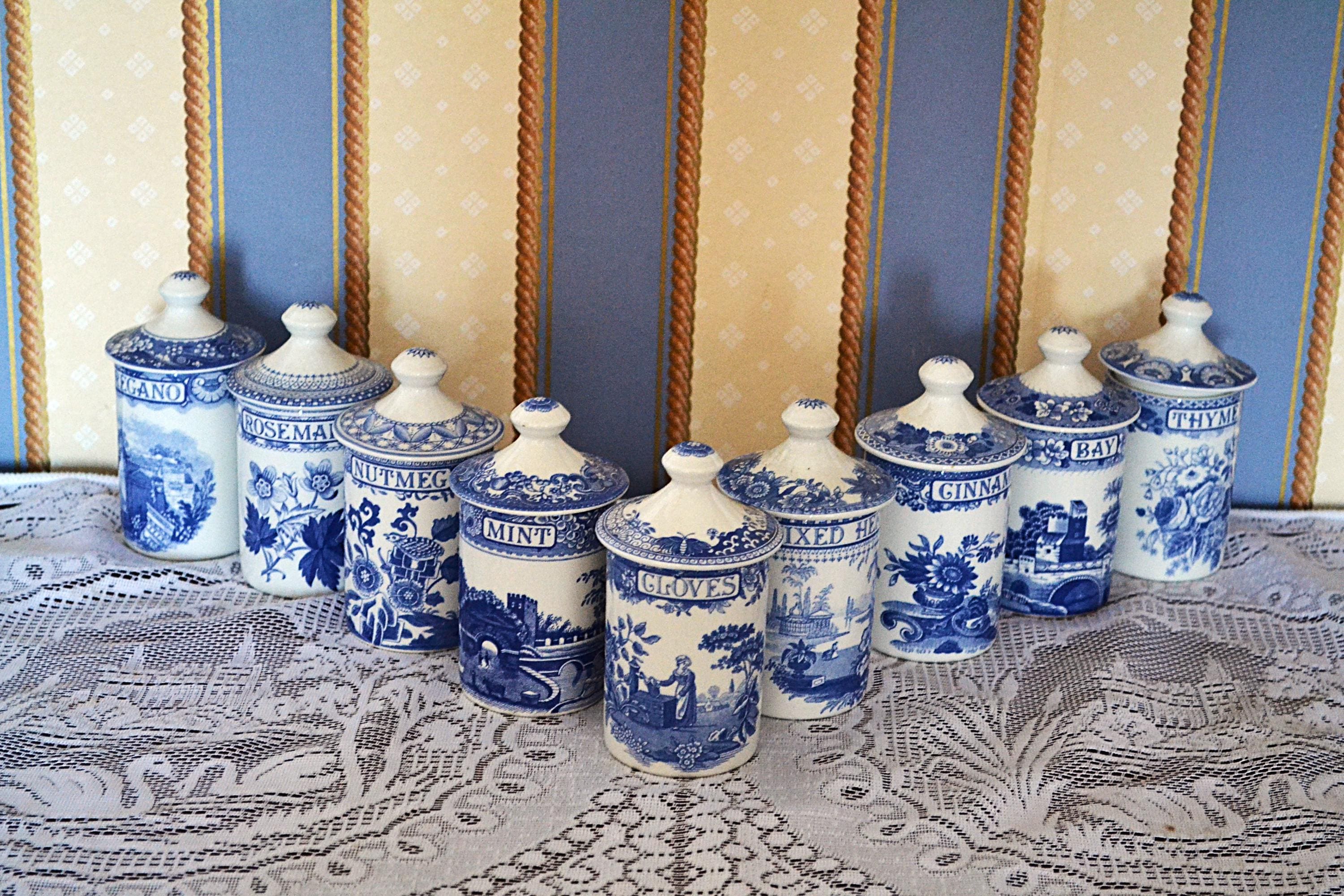 Spode Blue Room Spice Jars - Etsy
