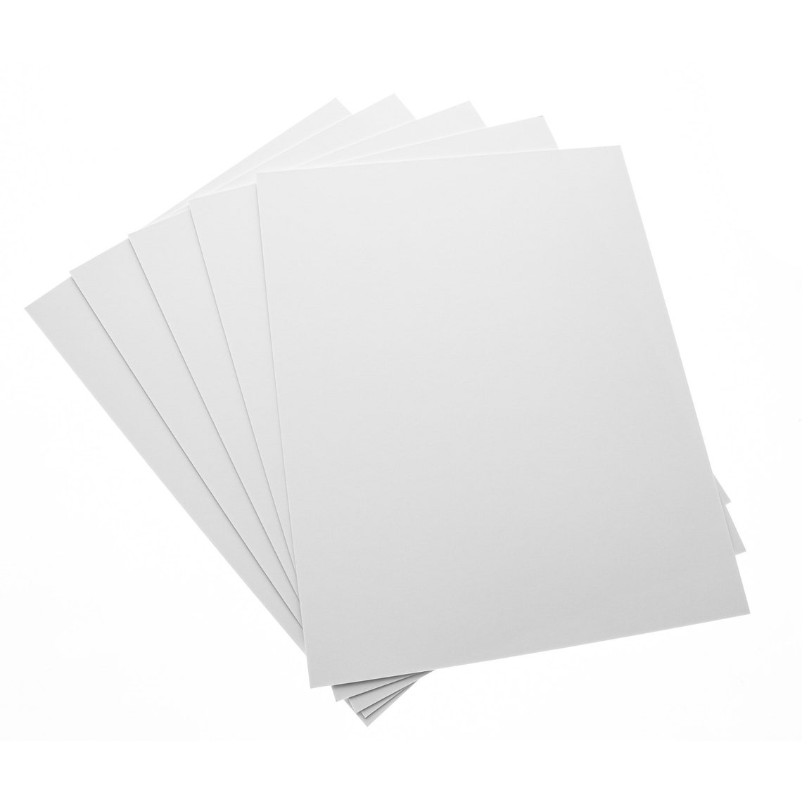 22 PT White Chipboard Sheets Various Sizes Etsy