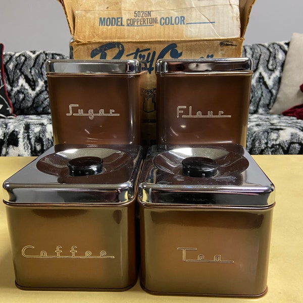 4 Piece Canister Set Etsy