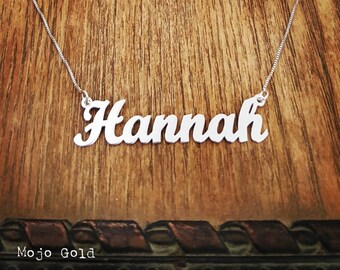 Hannah Name Necklace/any Name Necklace 