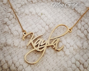 14K Gold Kayla Name Necklace