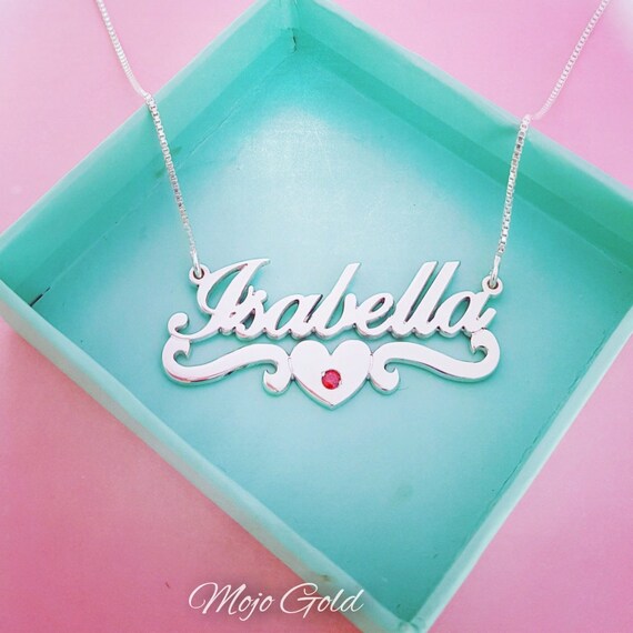 Ruby Necklace Personalized Necklace 