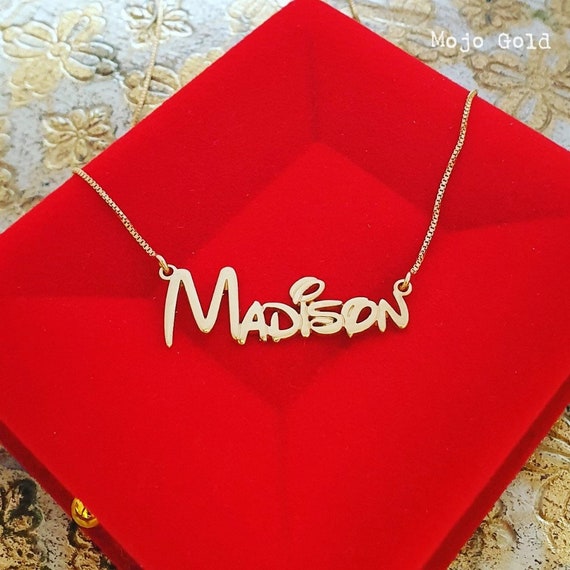 Disney Lover Gift Disney Font Pendant 