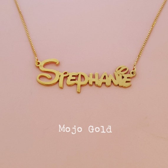 Disney font necklace discount