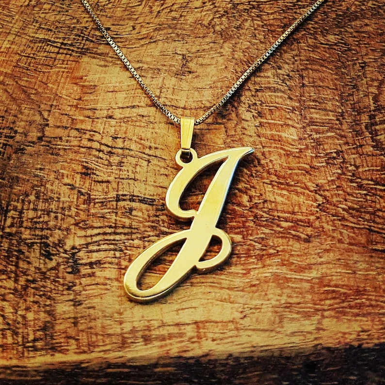 Initial Necklace18K Gold PlatedName NecklaceInitial Monogram NecklaceInitial PendantCustom MadeSpecial InitialChristmasHoliday Gifts