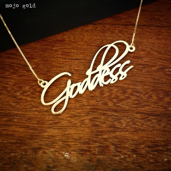 14K Gold Hand-made Goddess Divine 