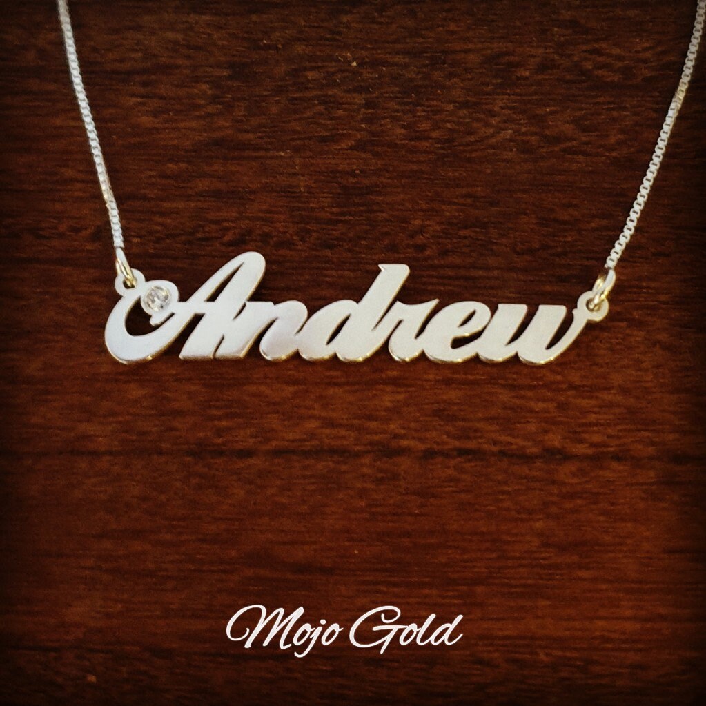 Andrew name best sale necklace