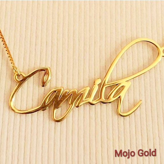 14K Gold Kayla Name Necklace - Etsy