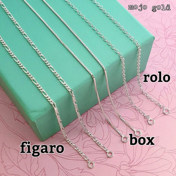 Name Necklace Replacement Chain, Sterling Silver or 18K Gold Plated With  Either Spring Ring or Lobster Claw Clasp -  Singapore