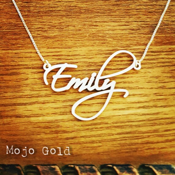 Emily Style Name Necklace and Chain 