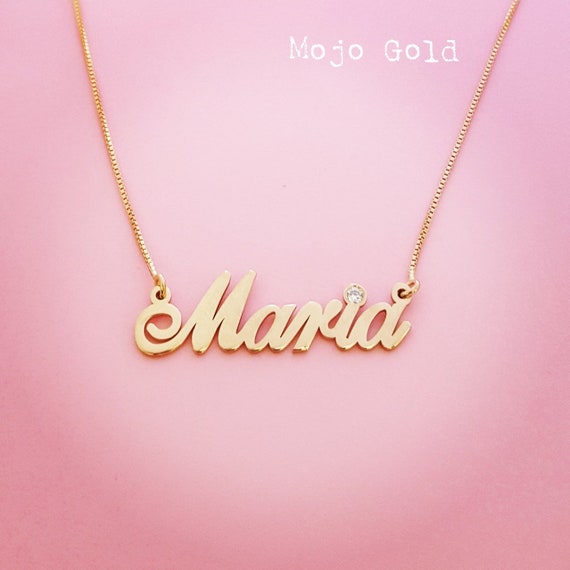 April clearance name necklace