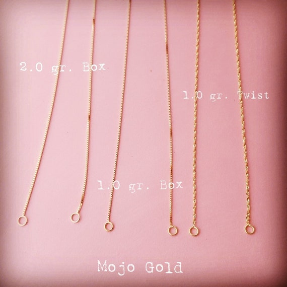 Replacement Chain/chain Only/chain for Name Necklace/solid Gold Split Chain/gold  Split Chain/name Necklace Replacement Chain/14k Gold Chain 