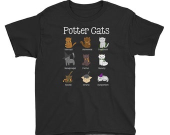 Potter Cats Shirt Cat Lover Shirt Cat Meme Shirt Cat Shirt Youth Sizes