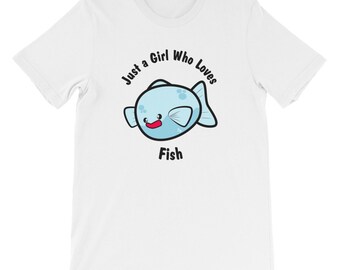 Just A Girl Who Loves Fish Shirt Fish Lover Shirt Fish Shirt
