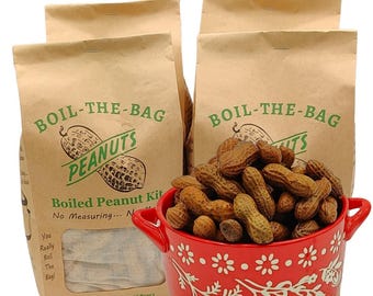Boil-The-Bag Peanuts - DIY Boiled Peanut Kit - 4 Bags