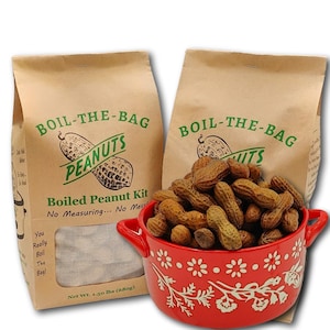 Simple Southern Snack - Boil-The-Bag Peanuts - Boiled Peanuts Kit [2 Bags]