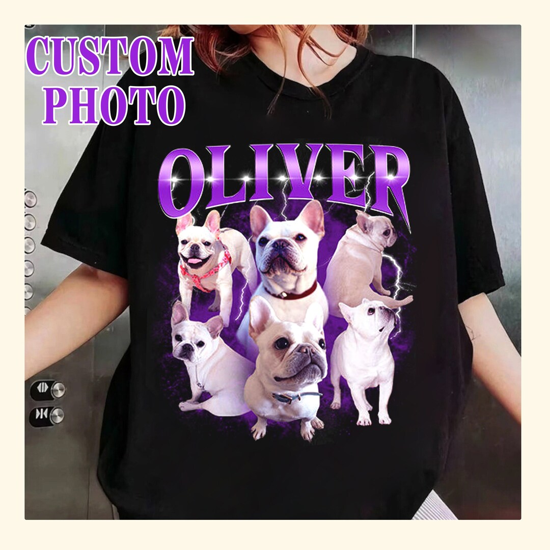Custom Pet Shirt 90s Bootleg Custom Photo Dog Tee Vintage Etsy