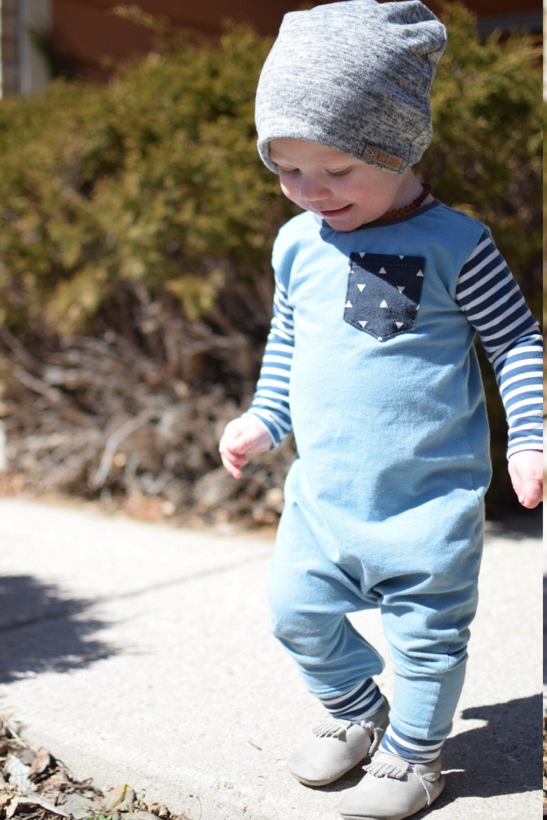 Baby blue romper Toddler blue romper Baby boy coming home Etsy